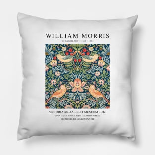 William Morris Strawberry Thief Art Design Pillow