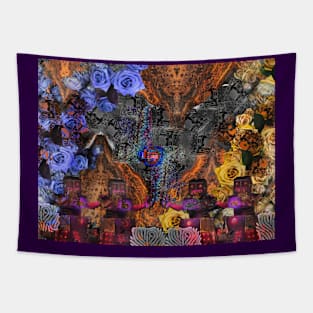 Rusty Rose Robot Reticulation Tapestry