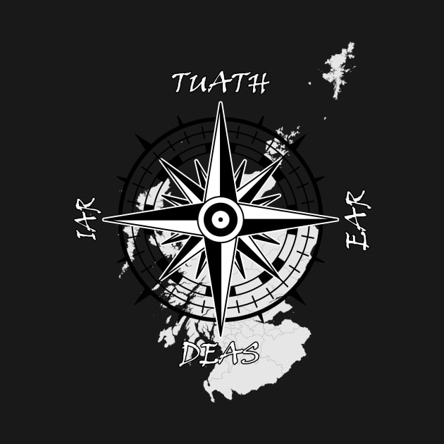 Scottish compass with gaelic cardinal points by The Hammer