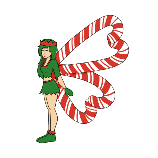 Candy Cane Fairy Elf T-Shirt