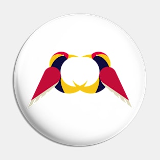 Abstract Bird Design Pin