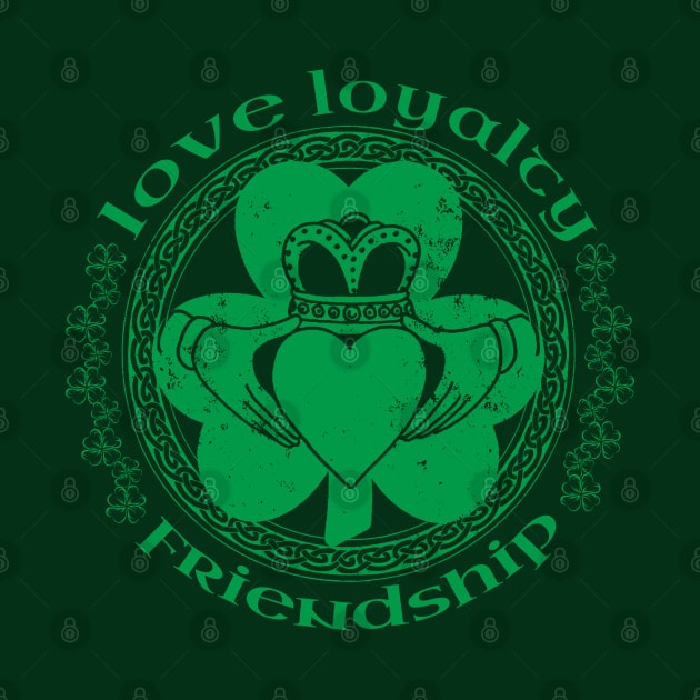 Irish Claddagh Ring Love Loyalty Friendship St Pattys Day by graphicbombdesigns