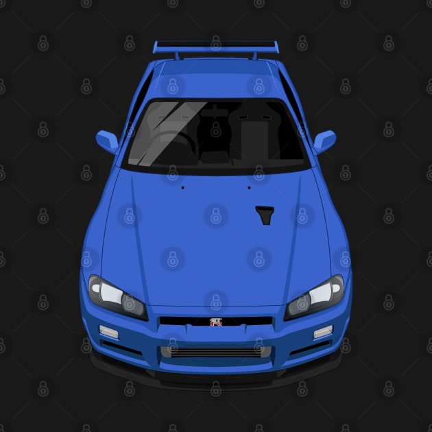 Skyline GTR V Spec R34 - Blue by jdmart