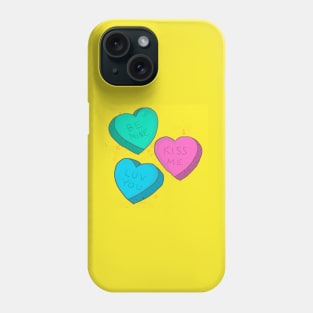 Candy hearts Phone Case