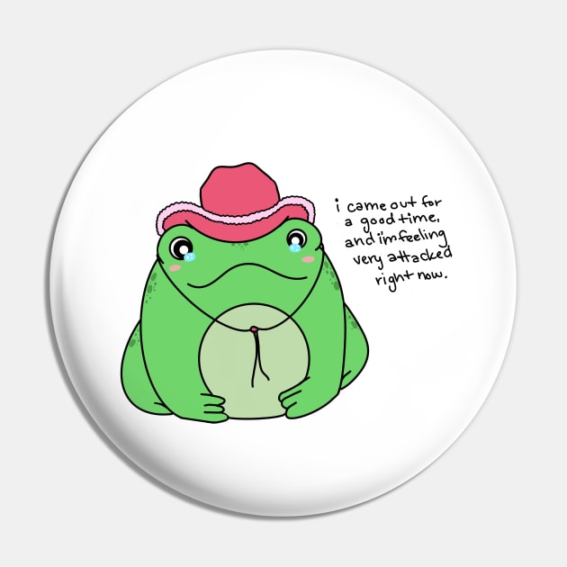 Cowboy Frog Pin