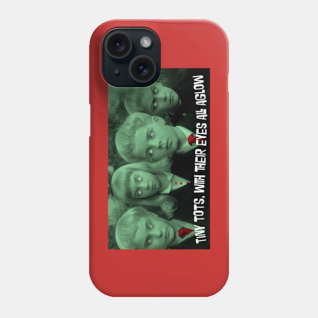 Tiny Tots, Eyes All Aglow Phone Case by KevShults