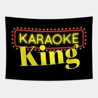 Karaoke King Singing Music Lovers Party Boy Gift Tapestry