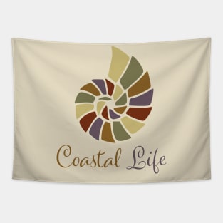 Coastal Life Nautilus Beach Wear Tapestry