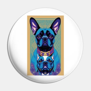 Tarot Card Frenchie Pin