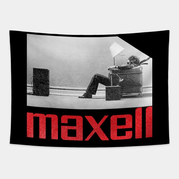 RETRO Maxell - Best Seller Tapestry by Fisherman Hooks Baits