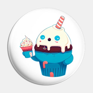 Cupcake Monster Pin