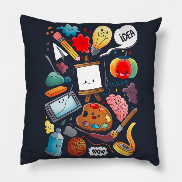 Creativity Pillow by Vallina84