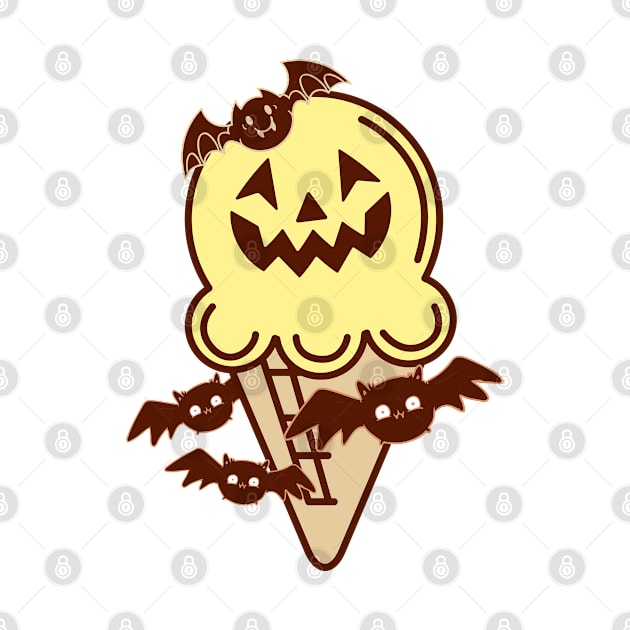 Cute Halloween ice cream by AdelDa19