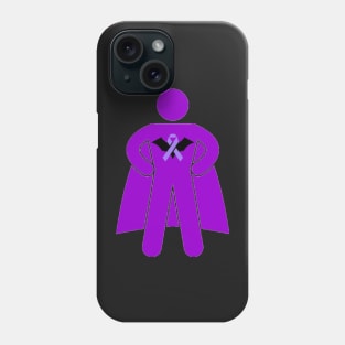 Bat Awareness Ribbon Superhero Man Silhouette Phone Case