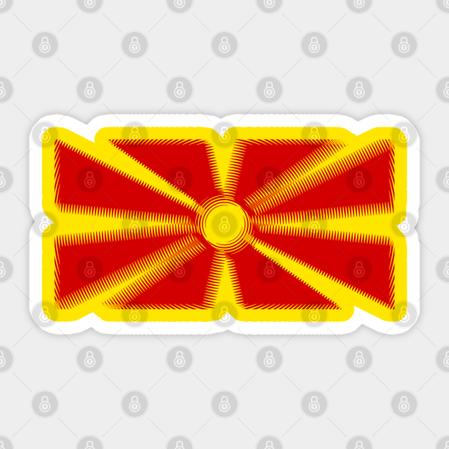 North Macedonia Flag - Macedonia - Sticker | TeePublic