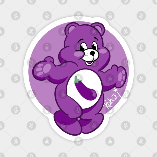 Queer Bearz - Gene purple Magnet by RobskiArt