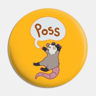 Poss Opossum Pin