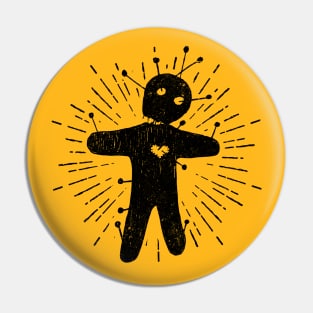 Vintage Voodoo Doll: Spooky Season Pin