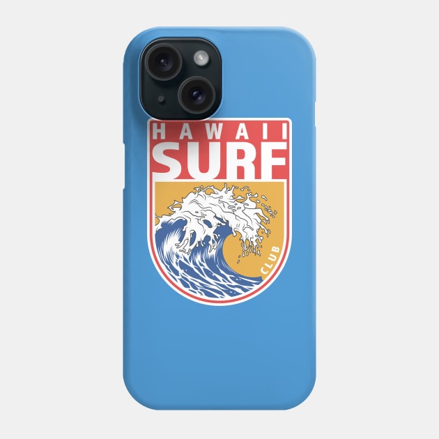 Hawaii Surf Club Phone Case by TSHIRT PLACE