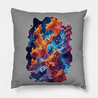 A Cosmic Ballet: Nebula's Elegance in Pillars of Creation - cosmic Pillow