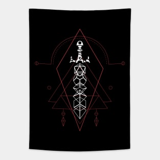 Esoteric Polyhedral Dice Set Sword of Dungeon Armory Tapestry