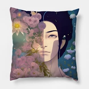 Covered With Flowers Pillow