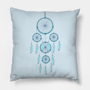 Blue Dreamcatcher Pillow