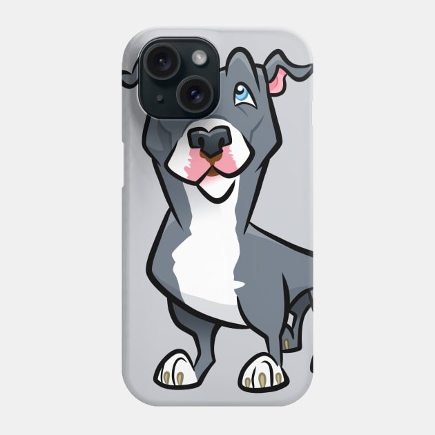 Blue Pit Bull Phone Case by binarygod