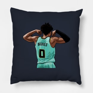 Miles Bridges Vector Back Pillow