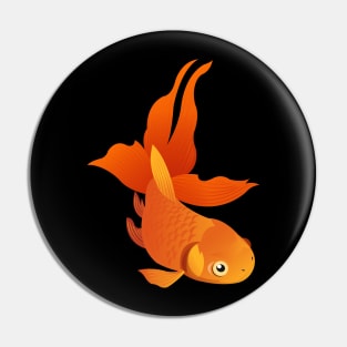 Cute Orange Goldfish Pin