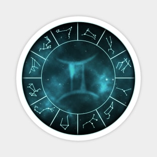 Gemini Zodiac Symbol Magnet