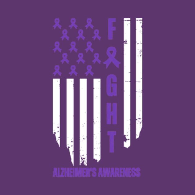 American Alzheimer's Fighter Dad Mom by Davidsmith