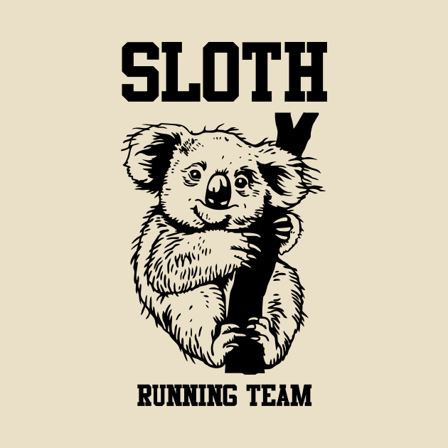 Sloth running team by My Happy-Design