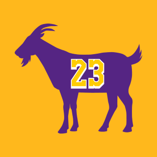 Los Angeles GOAT - number 23 - Purple T-Shirt