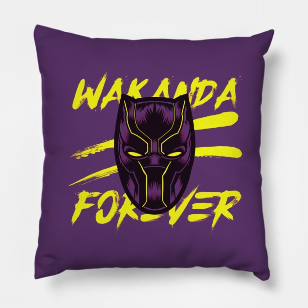 Wakanda Forever - RIP Chadwick Pillow by Maan_POD