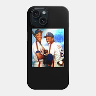 Darry l Strawberry and Dwight Gooden in New York Mets, 1983 Phone Case