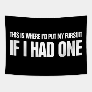 Funny Anthro Furry Fandom Fursuit Con Gift Tapestry