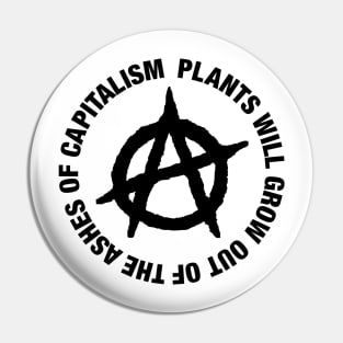 New Green World — Plant Anarchy ( in black ) Pin