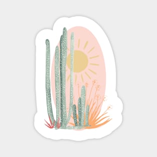 Gouache Cacti Magnet