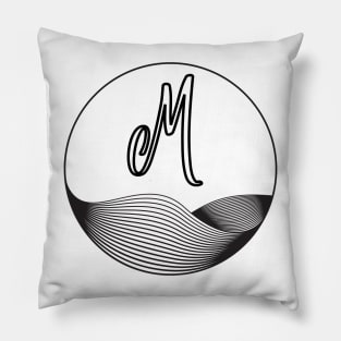 Initial M Pillow