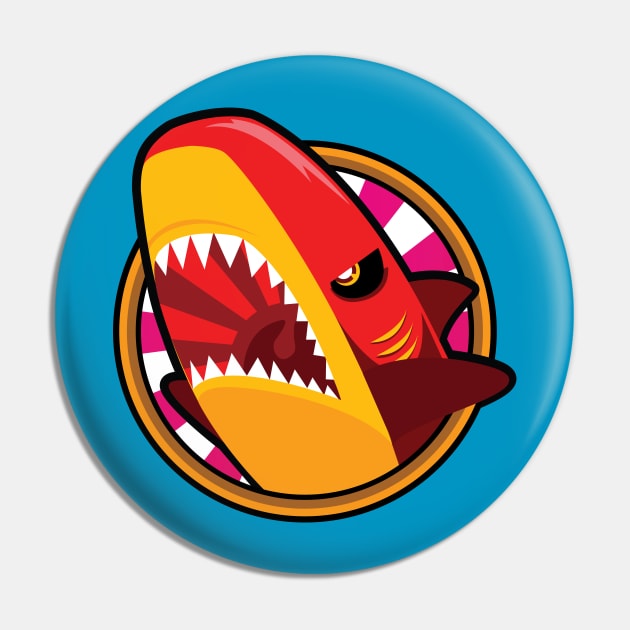 Fury Shark Pin by zoneo