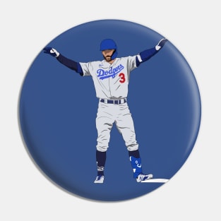 Chris Taylor Safe Los Angeles Baseball Pin