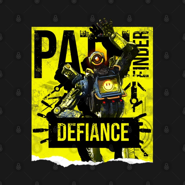 Apex Legends Pathfinder Defiance by LucioDarkTees