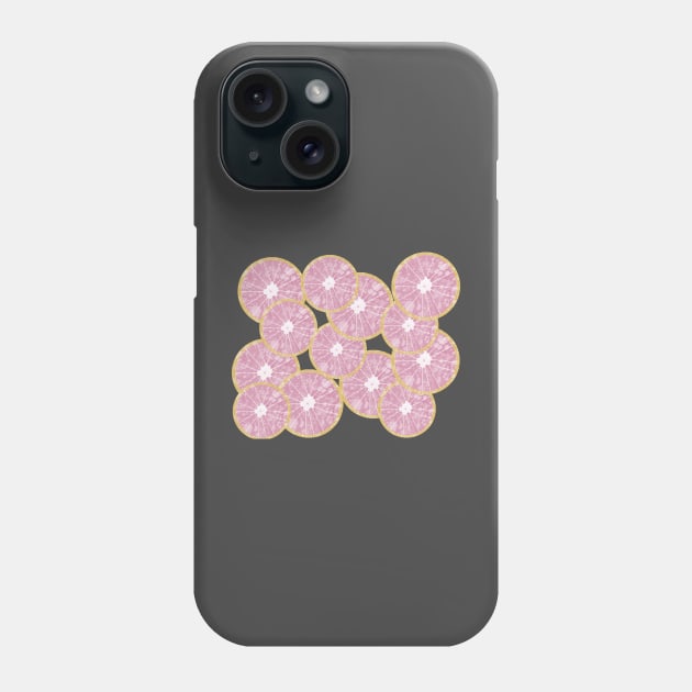 Zesty Pink Grapefruit Phone Case by MarbleCloud