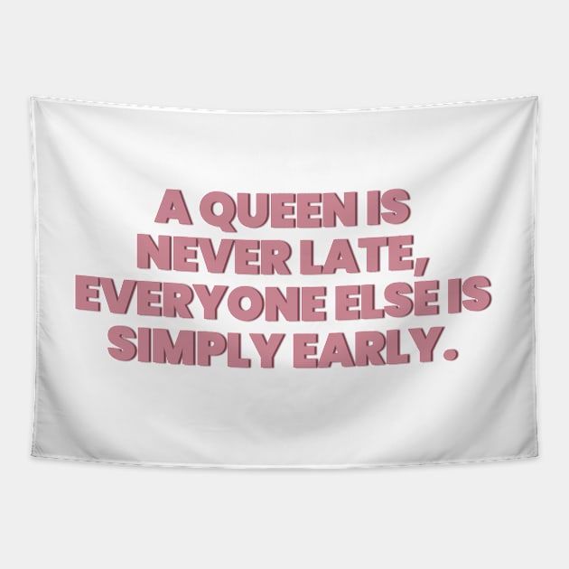 Princess Diaries Queen is never late Tapestry by baranskini