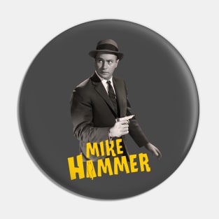 Mike Hammer - Darren McGavin - 50s Tv Show Pin