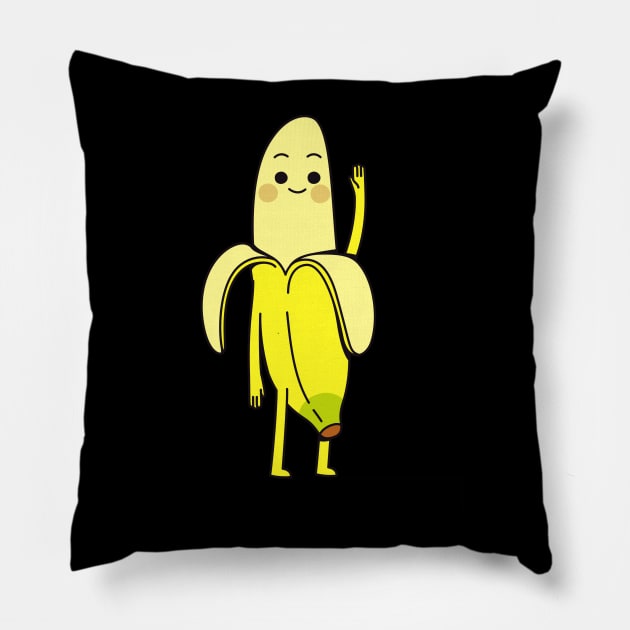 Banana Lover Pillow by Hunter_c4 "Click here to uncover more designs"