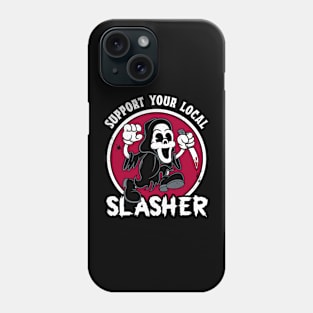 Support Your Local Slasher - Creepy Cute Vintage Cartoon Horror Phone Case