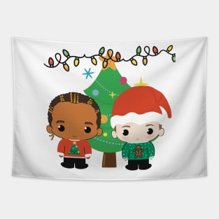 Lewis and George cute Christmas version Tapestry