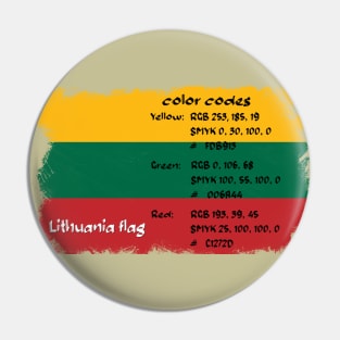 lithuania flag Pin